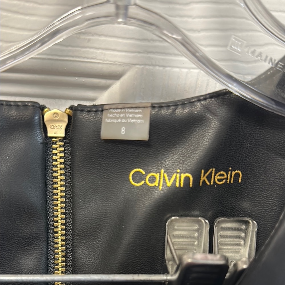 Calvin Klein Black Sleeveless Sheath Mini Dress - Picture 3 of 4